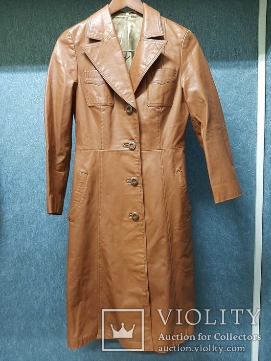 Пальто кожаное женское из СССР (№4), фото №2