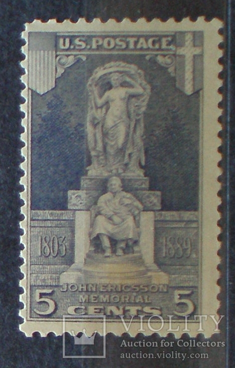 США мемориал Джона Эрикссона MNH  9,5 $