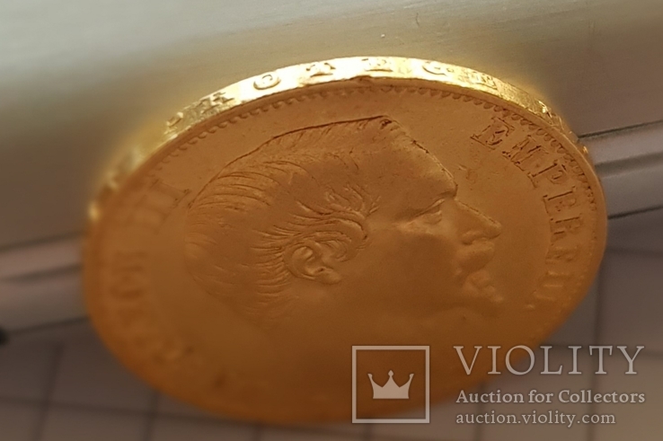 Франция, 20 франков 1869г., золото 6,45г., фото №5