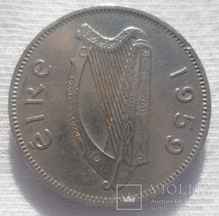 "Южная" "Свободная" Ирландия 6 пенсов 1959 Ирландский волкодав