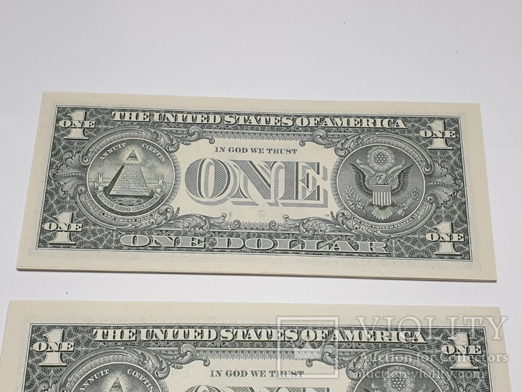 Купюры Боны 1$ 60 штук (60$) доллары США 2009 2013 год, фото №9