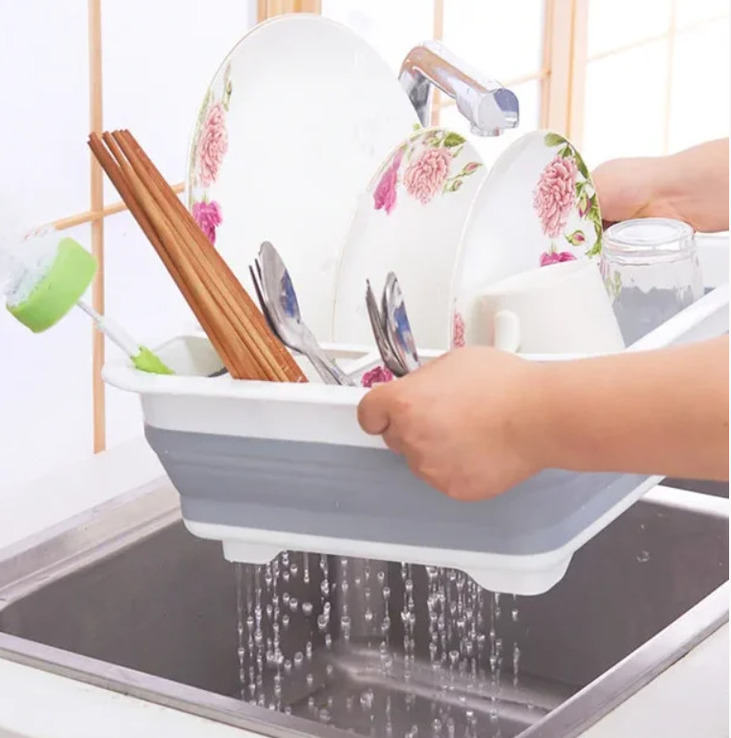 Чудо-сушилка трансформер (складная) для сушки посуды и кухонных приборов (люкс качество), numer zdjęcia 10