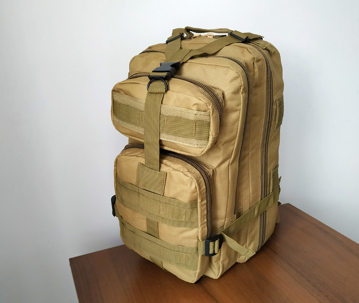 Тактический (городской) рюкзак Oxford 600D с системой M.O.L.L.E (кайот), фото №2