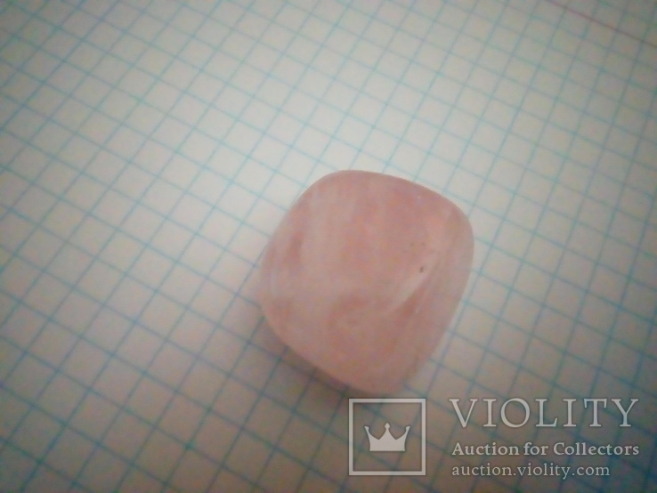 Природний камінь, мінерал 21,12 г. Рожевий кварц, фото №12