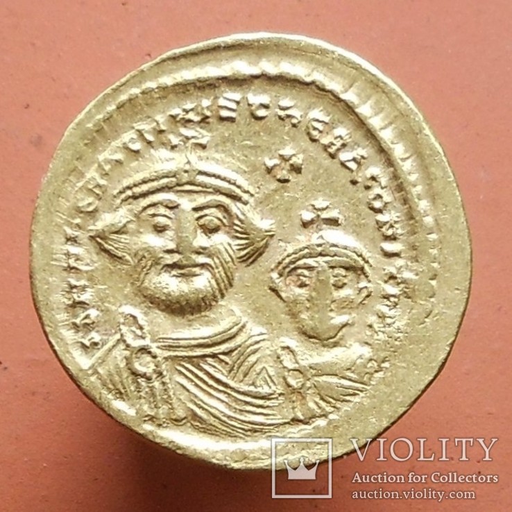Византия: Ираклий I (610-641 гг) солид - 2, фото №2