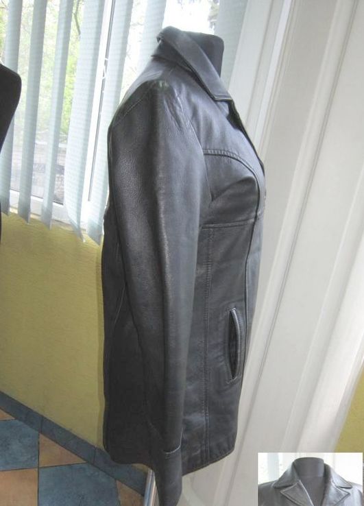 Женская кожаная куртка - пиджак. Германия. Лот 931, фото №7