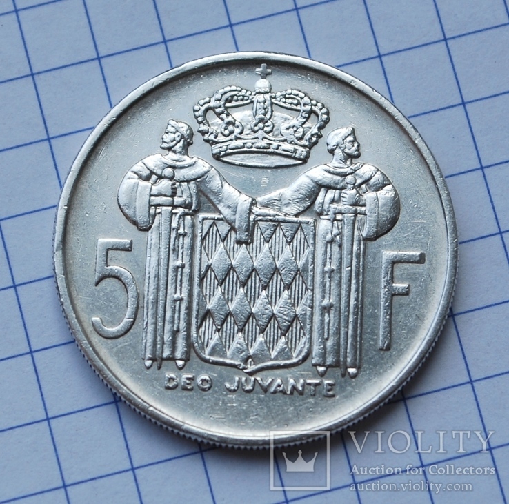 Монако. 5 франков 1960 года., фото №5