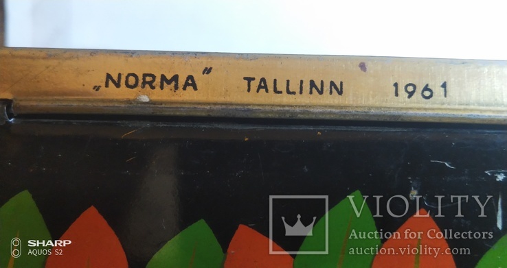 Коробка металлическая 1961 г. "Norma" Tallinn, фото №3