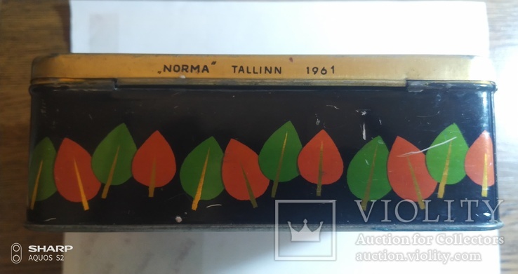 Коробка металлическая 1961 г. "Norma" Tallinn, фото №4