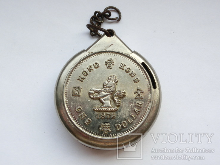 Зажигалка Hong Kong 1 dollar 1978, фото №2