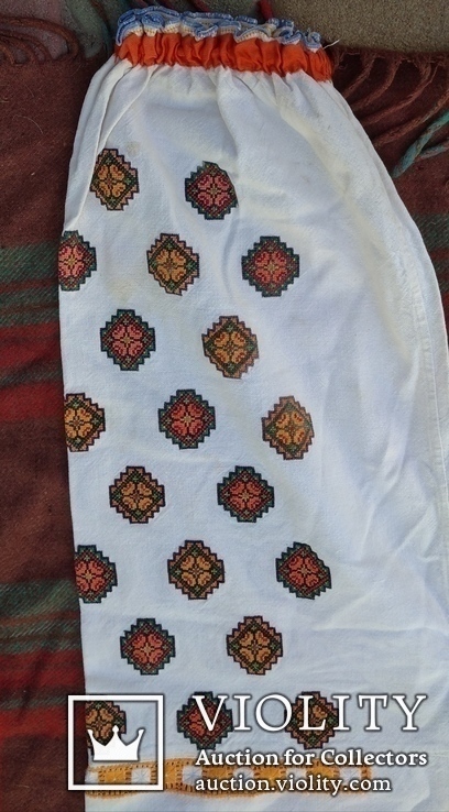  Старинная Праздничная сорочка.(вышита крестом), фото №3