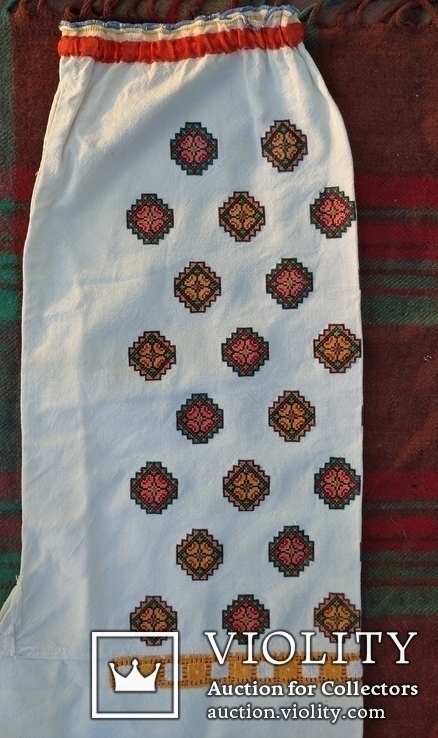  Старинная Праздничная сорочка.(вышита крестом), фото №4