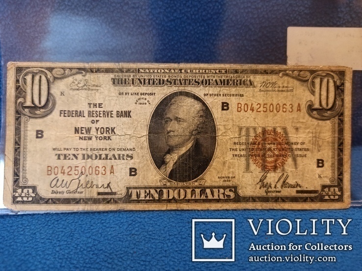 10 долларов США 1929 года