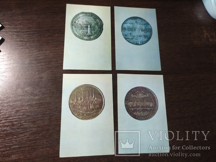 Комплект открыток 1973 Города Европы на монетах 16-18 веков. 16шт, фото №8
