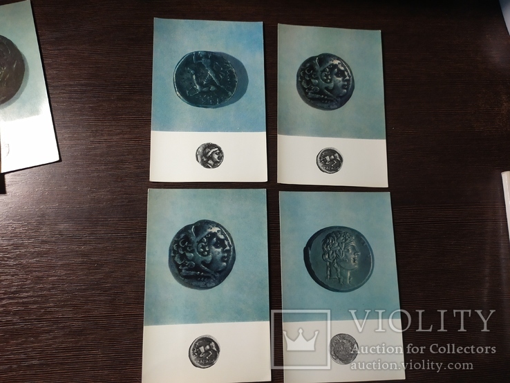 Комплект открыток 1972 Монеты городов Античного Причерноморья, фото №6