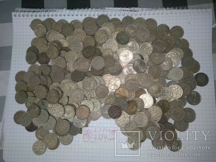 6372 Монеты Португалии 19,7 Килограмм., фото №6