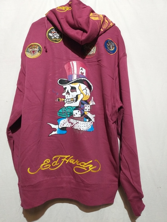 Батник мужской в стиле ED HARDY. Батал. 4XL., фото №10