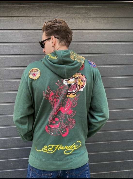 Батник мужской в стиле ED HARDY. Батал. 4XL., фото №11