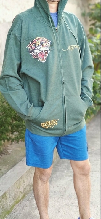 Батник мужской в стиле ED HARDY. Батал. 2XL., photo number 6