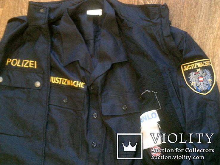 Жилетка Polizei +Justizwache рубашка (большой размер), фото №12