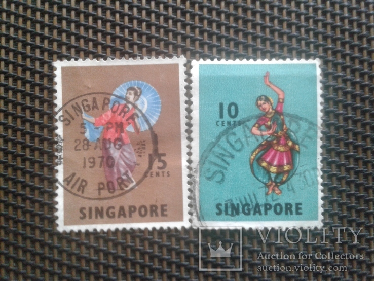 Марки 1968 Сингапур