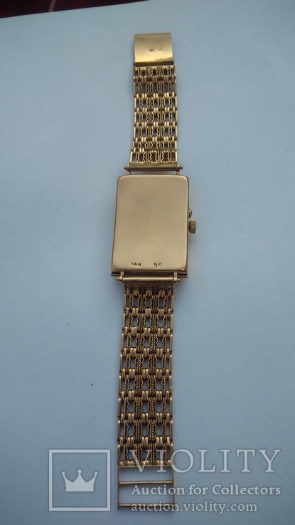 Золотые часы с браслетом, фото №8