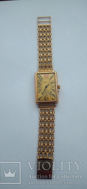 Золотые часы с браслетом, фото №9
