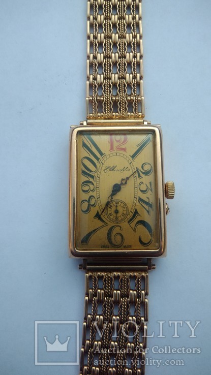 Золотые часы с браслетом, фото №10