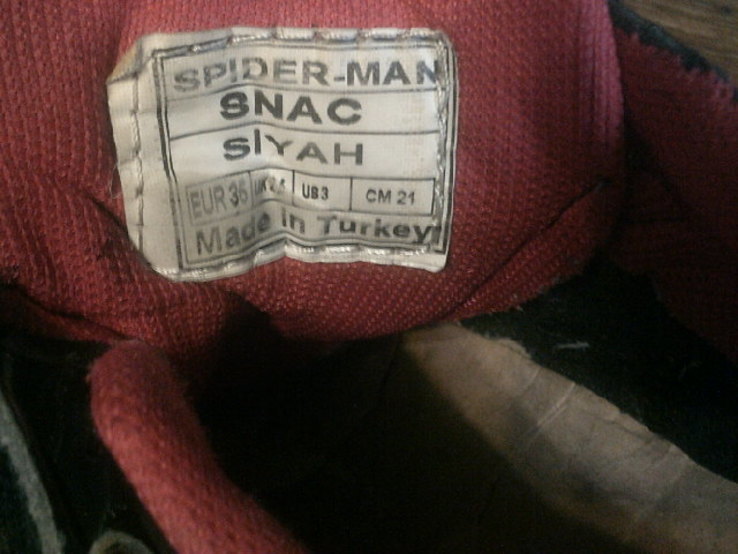 Spiderman комплект кроссовки разм.35 + вещи, фото №13