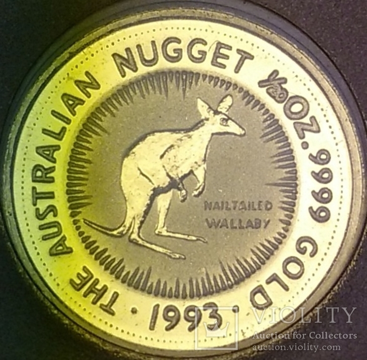 5 долларов 1993г. Когтехвостый кенгуру., фото №2