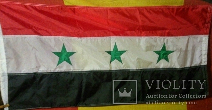 Корабельный флаг Сирии 62*133 /морское знамя, фото №2