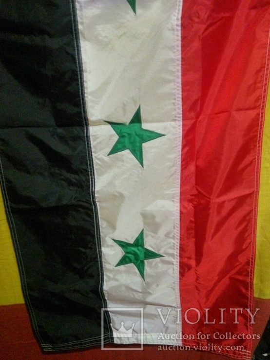 Корабельный флаг Сирии 62*133 /морское знамя, фото №5