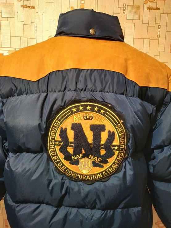 Куртка зимняя. Пуховик NAF NAF нейлон пух-перо p-p L(состояние!), фото №8