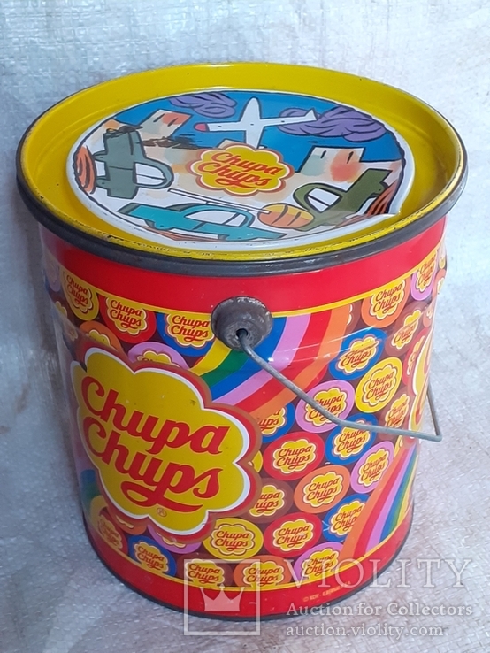 Ведро Чупа Чупс Chupa Chups 1997 год., фото №5