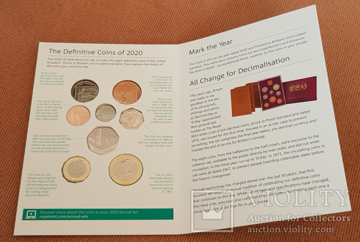 2020 UK Definitive Coin Set, фото №4