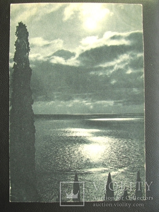 Открытка Крым море ночью 1929 год, фото №2