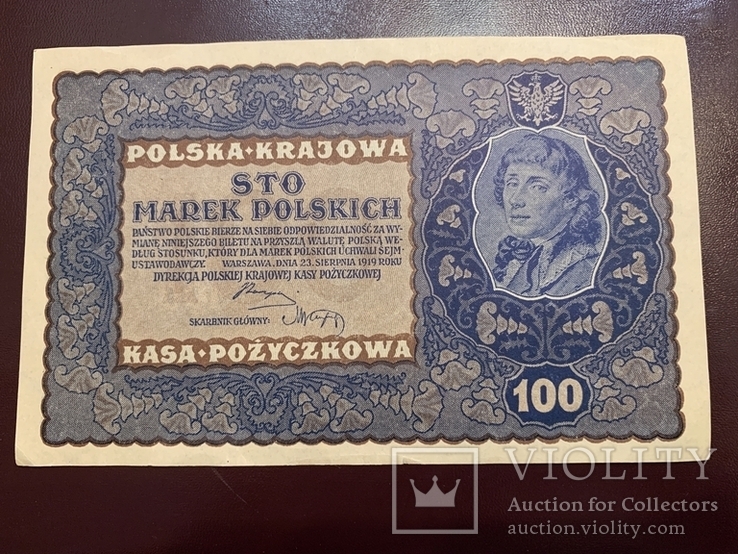Польша 100 марок 1919