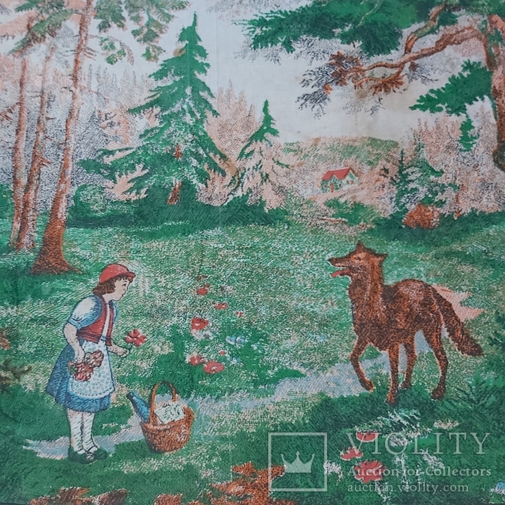 Дитячий килимок на дитячу тему *Червона шапочка та сірий вовк* СРСР, фото №2
