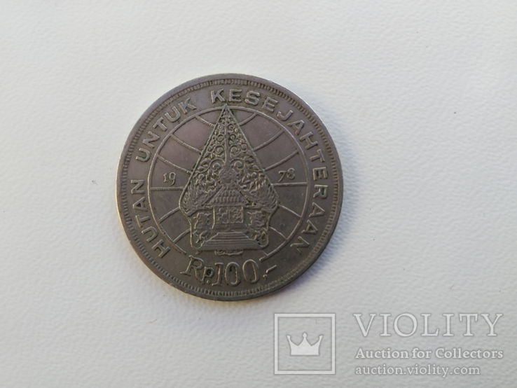 Монета Индонезия 100 рупий, 1978г., фото №2