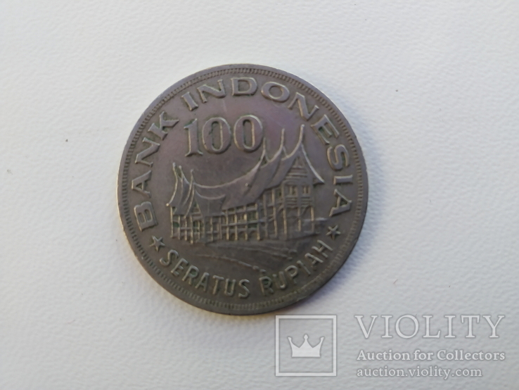 Монета Индонезия 100 рупий, 1978г., фото №3