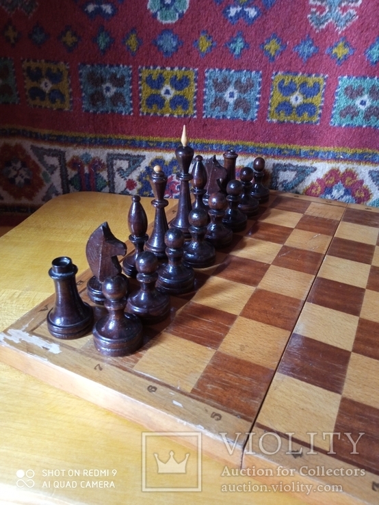 Шахматы деревянные СССР (доска  45 на 45 см), фото №7