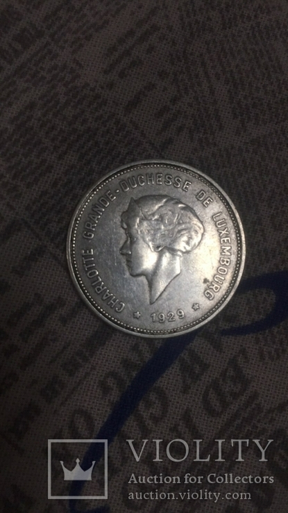 Люксембург 5 франков 1929г, фото №3