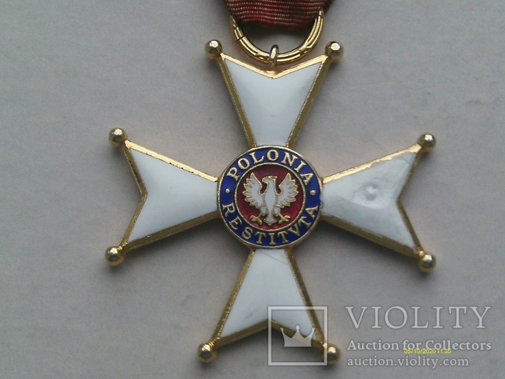 Орден Відродження Польщі 4 кл. Polonia Restituta. 1944., фото №3