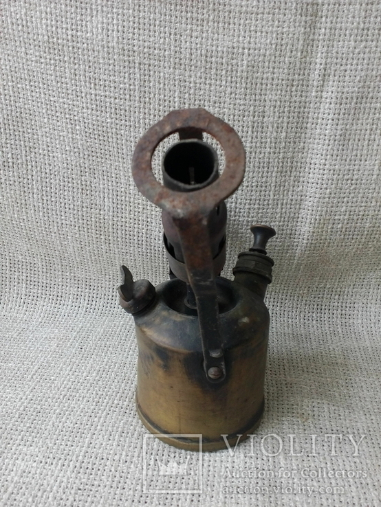 Старинная паяльная лампа 3 , G.BARTHEL (маленькая), фото №4