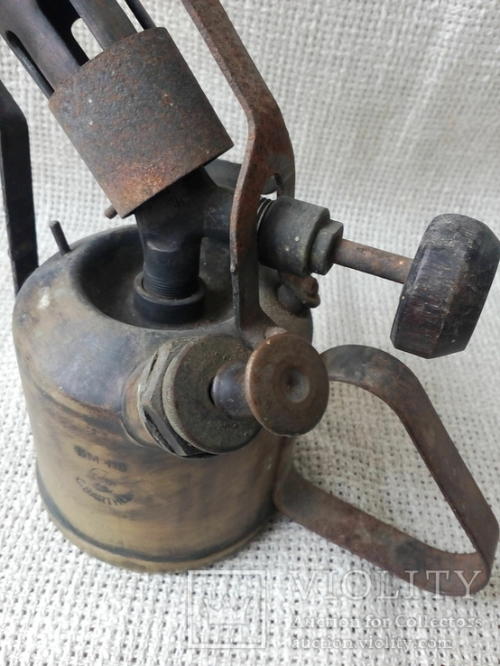 Старинная паяльная лампа 3 , G.BARTHEL (маленькая), фото №13