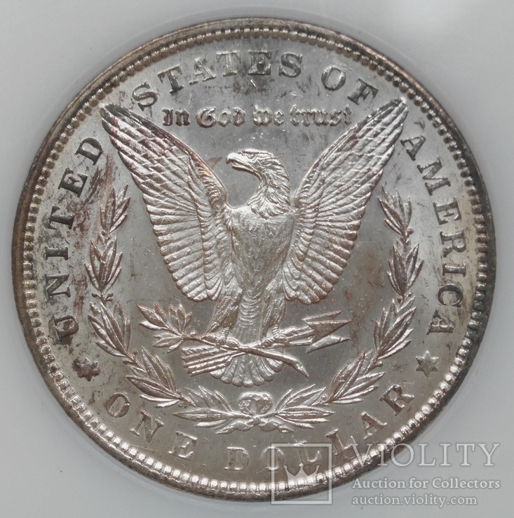 Доллар США 1889 Морган слаб PCI "MS-61 ", фото №5