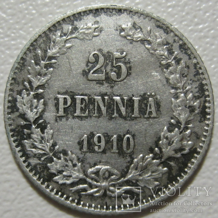25 пенни 1910 года