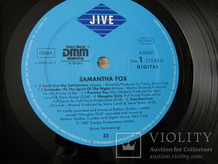 Samantha Fox  германия NM-, фото №5