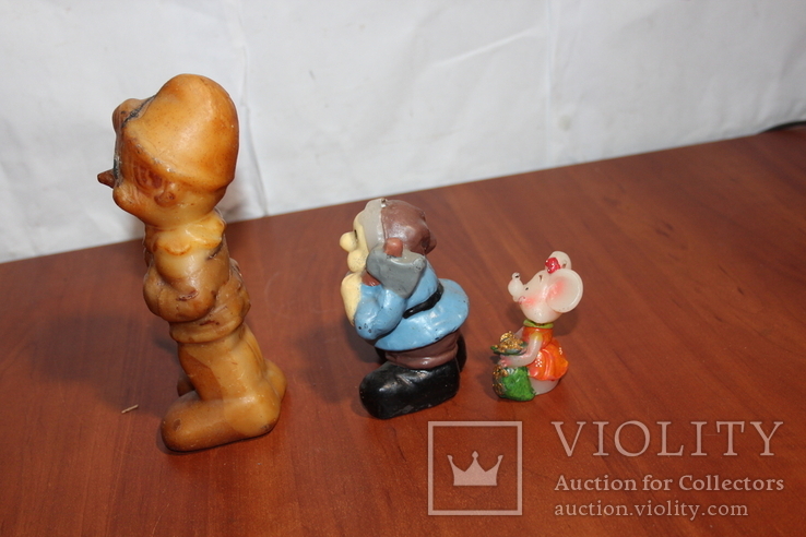 Свечки Пинокион, гном, мышка, фото №3