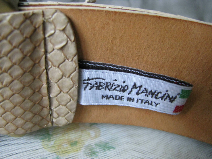 Ремень Fabrizio Mancini.кожа питона.made in Italy, numer zdjęcia 7